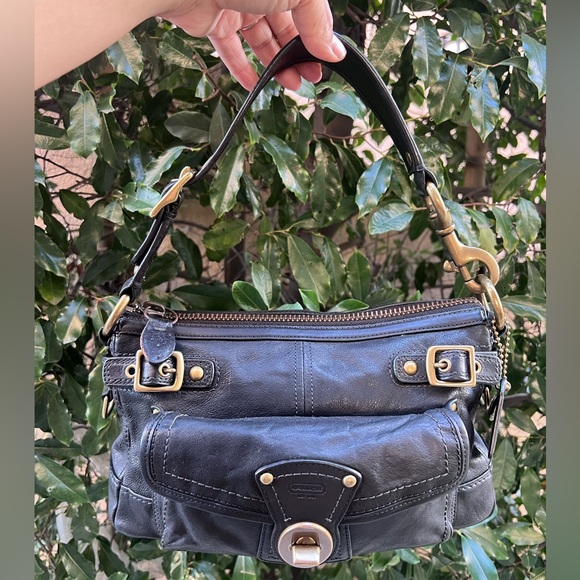 Coach Handbags - COACH 11127 Legacy 65th Anniversary Satchel Black Leather Shoulder Bag